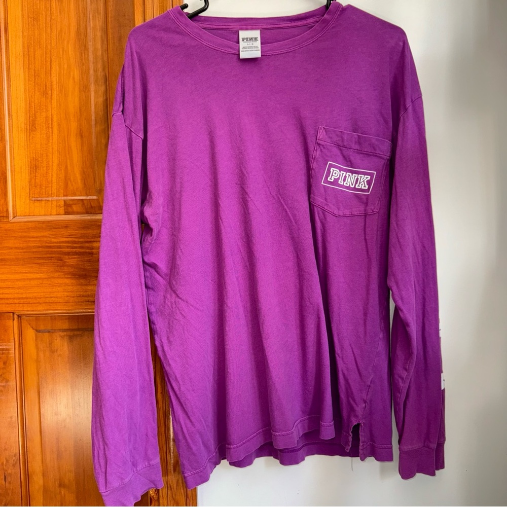 VS PINK - long sleeve purple shirt